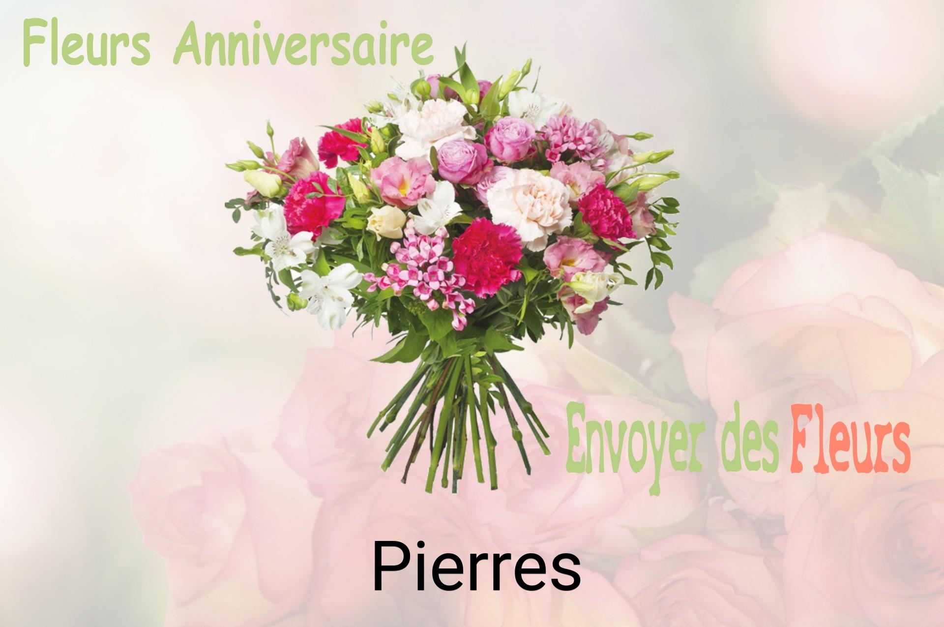 Bouquet de fleurs d’anniversaire livré à Pierres