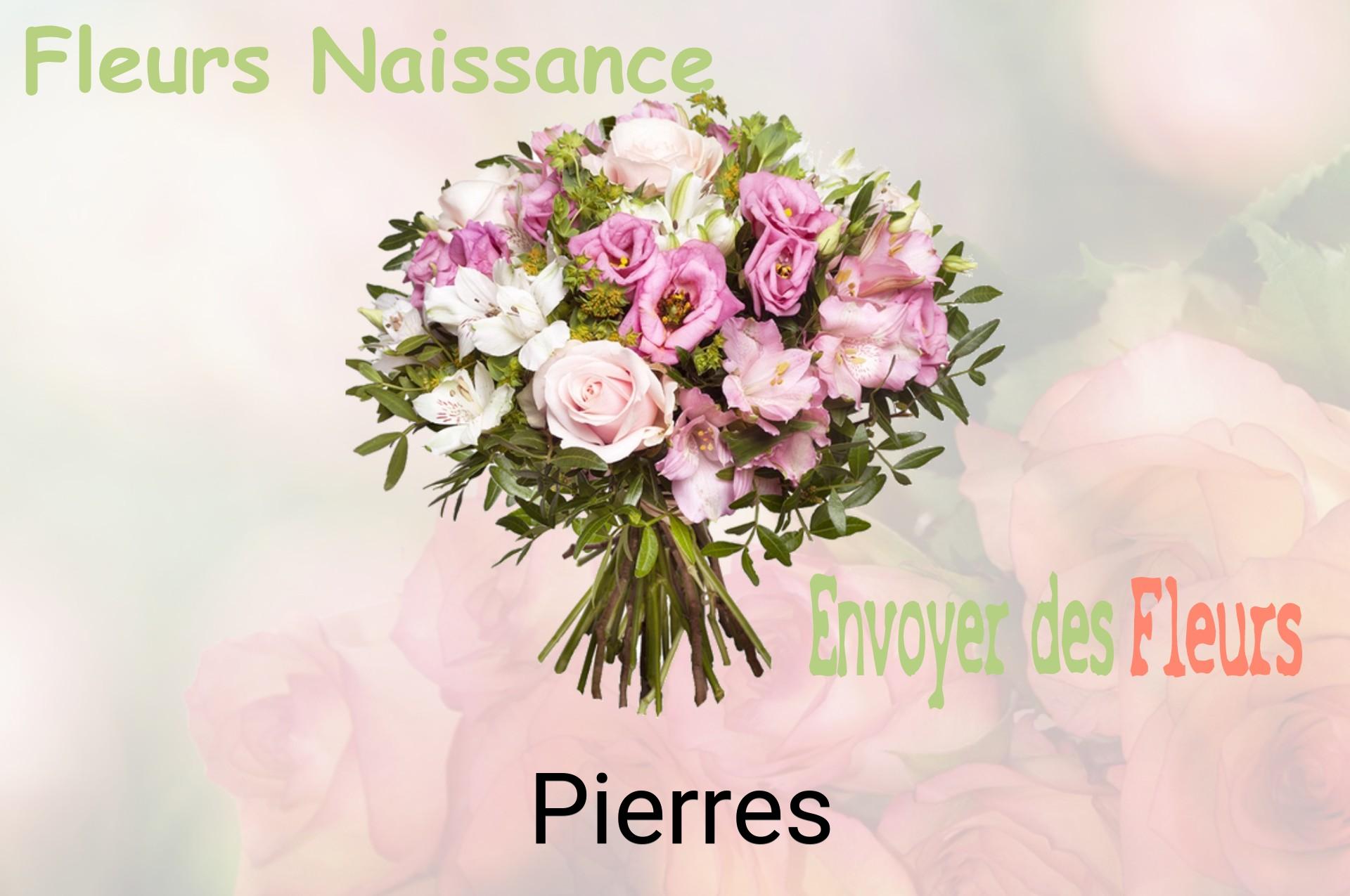 Bouquet de fleurs de naissance livré à Pierres